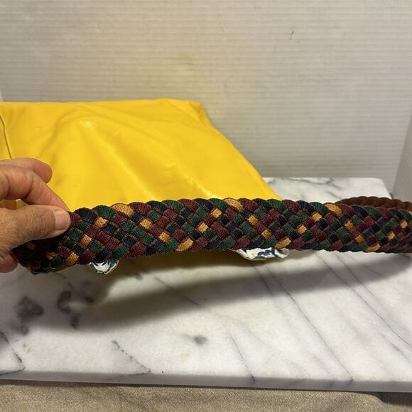 Peaceofthread handmade yellow tote handbag - Picture 11 of 12